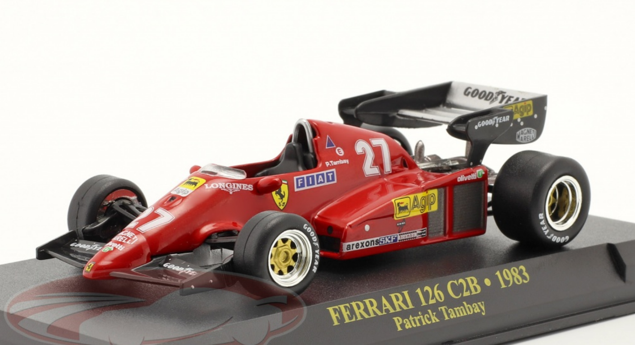 1/43 Altaya 1983 Patrick Tambay Ferrari 126C2B #27 Formula 1 Car Model