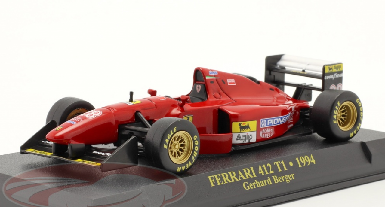 1/43 Altaya 1994 Gerhard Berger Ferrari 412T1 #28 Formula 1 Car Model