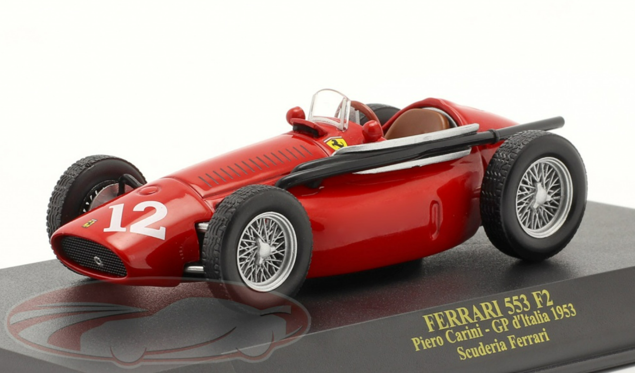 1/43 Altaya 1953 Piero Carini Ferrari 553 F2 #12 Italian GP Formula 1 Car Model