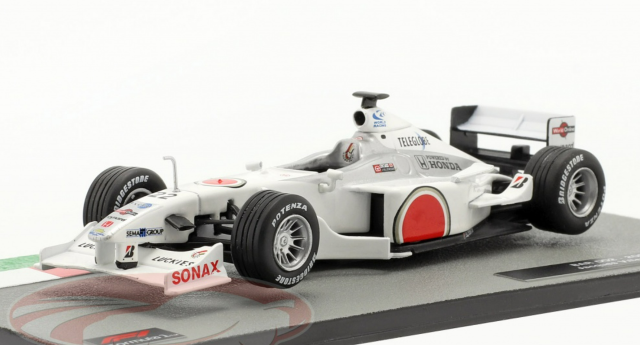 1/43 Altaya 2000 Jacques Villeneuve BAR 002 #22 Formula 1 Car Model