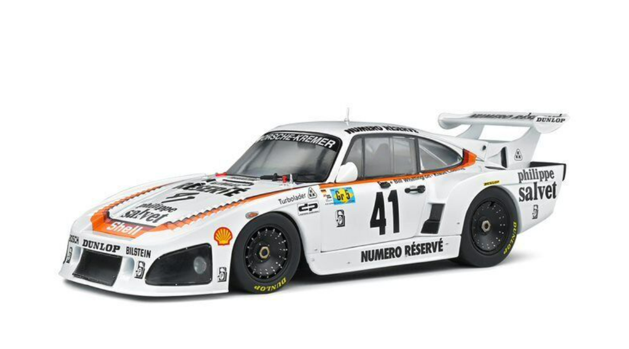 1/18 Solido 1979 Porsche 935 K3 #41 Winner 24h LeMans Porsche Kremer Racing  Whittington, Ludwig, Whittington Diecast Car Model