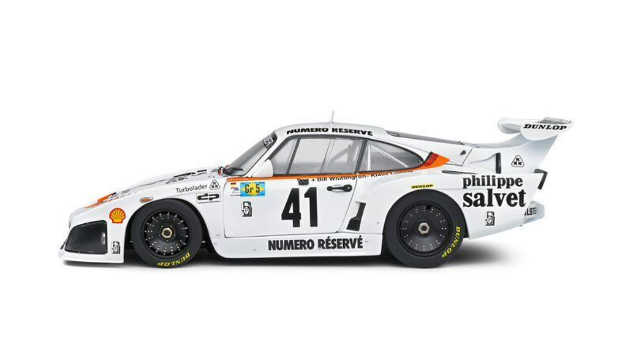 1/18 Solido 1979 Porsche 935 K3 #41 Winner 24h LeMans Porsche Kremer Racing Whittington, Ludwig, Whittington Diecast Car Model