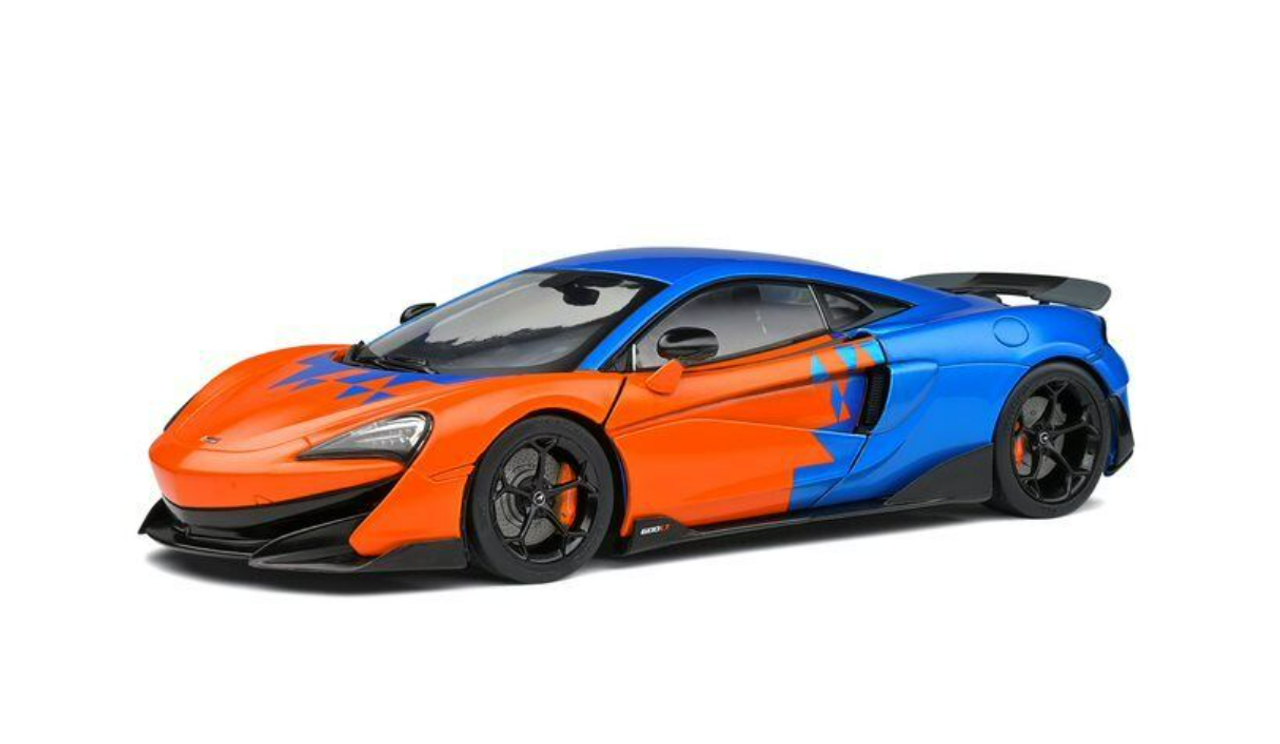 1/18 Solido McLaren 600LT F1 Tribute Livery (Blue & Orange) Diecast Car Model