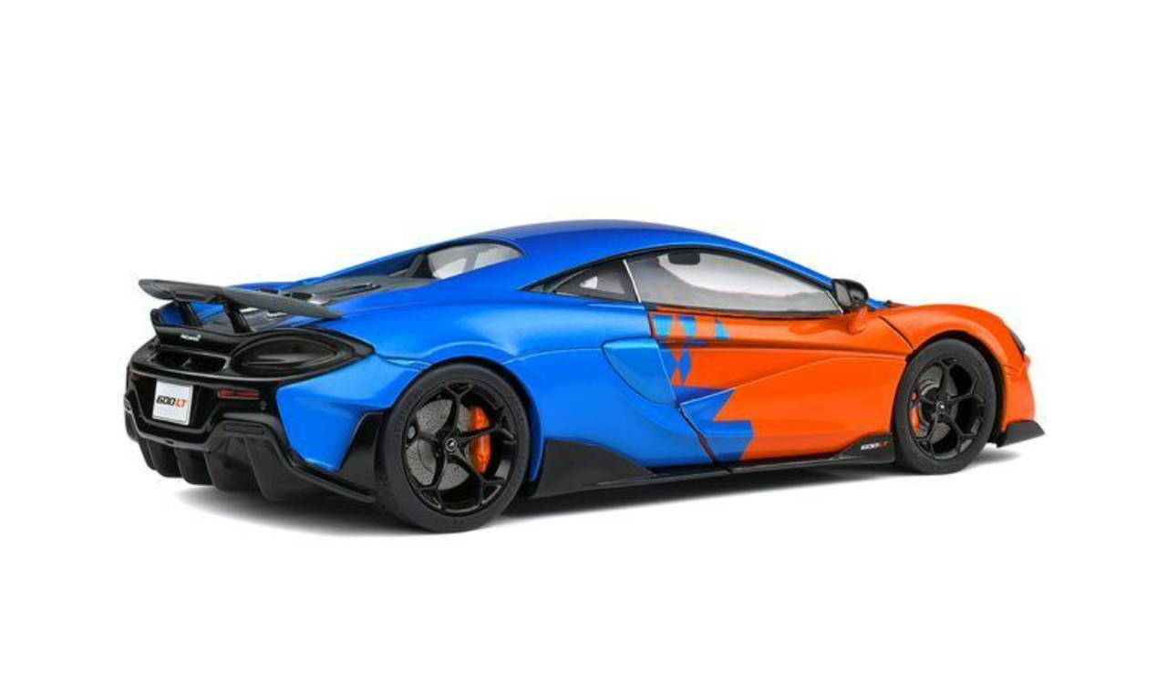 1/18 Solido McLaren 600LT F1 Tribute Livery (Blue & Orange) Diecast Car Model