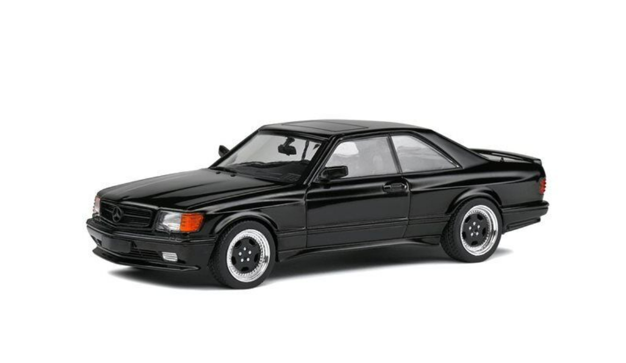 1/43 Solido 1990 Mercedes-Benz 560 C126 SEC AMG Widebody (Black) Diecast Car Model