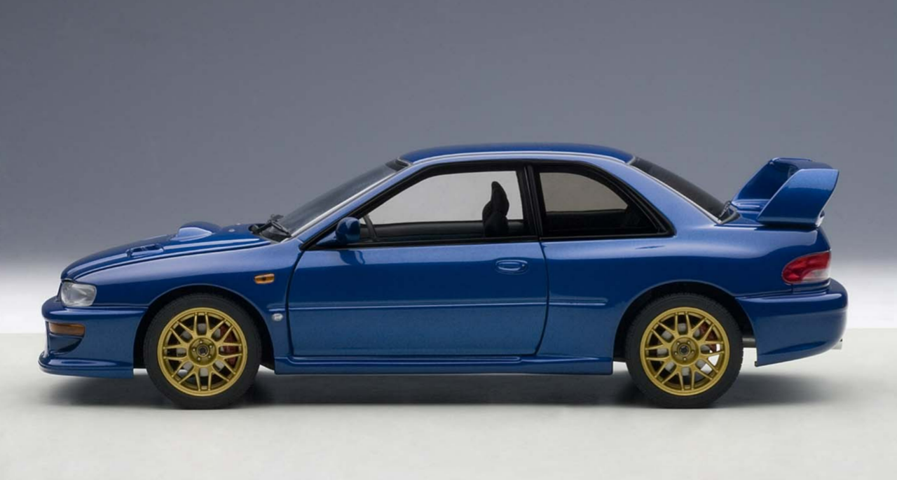 1/18 AUTOart 1998 Subaru Impreza 22B (Upgraded Version) Blue Car Model