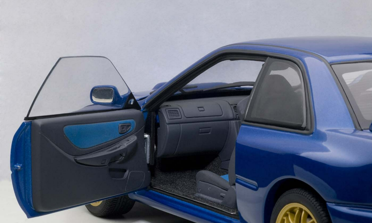 1/18 AUTOart 1998 Subaru Impreza 22B (Upgraded Version) Blue Car Model