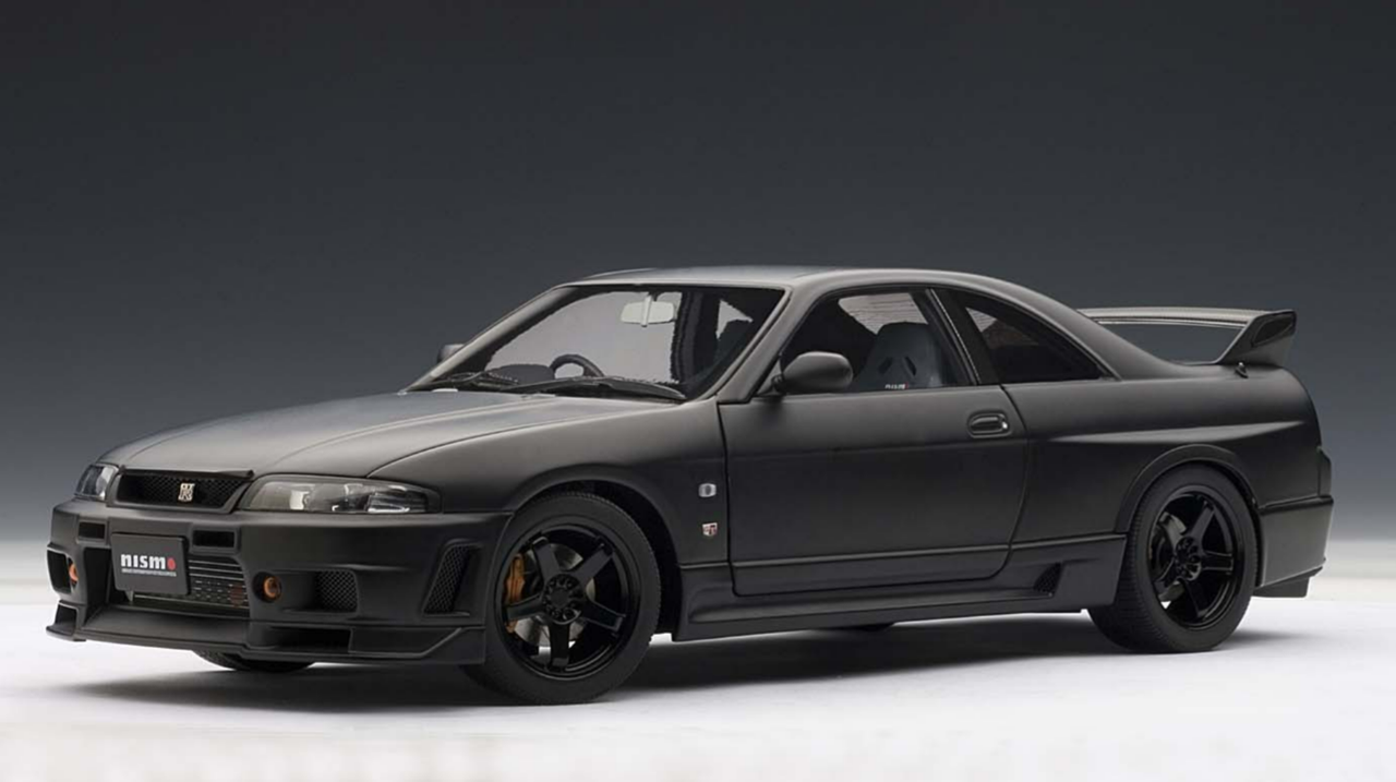 1/18 AUTOart Nissan Skyline GTR GT-R R33 Nismo V-Spec (Matte Black) Car  Model