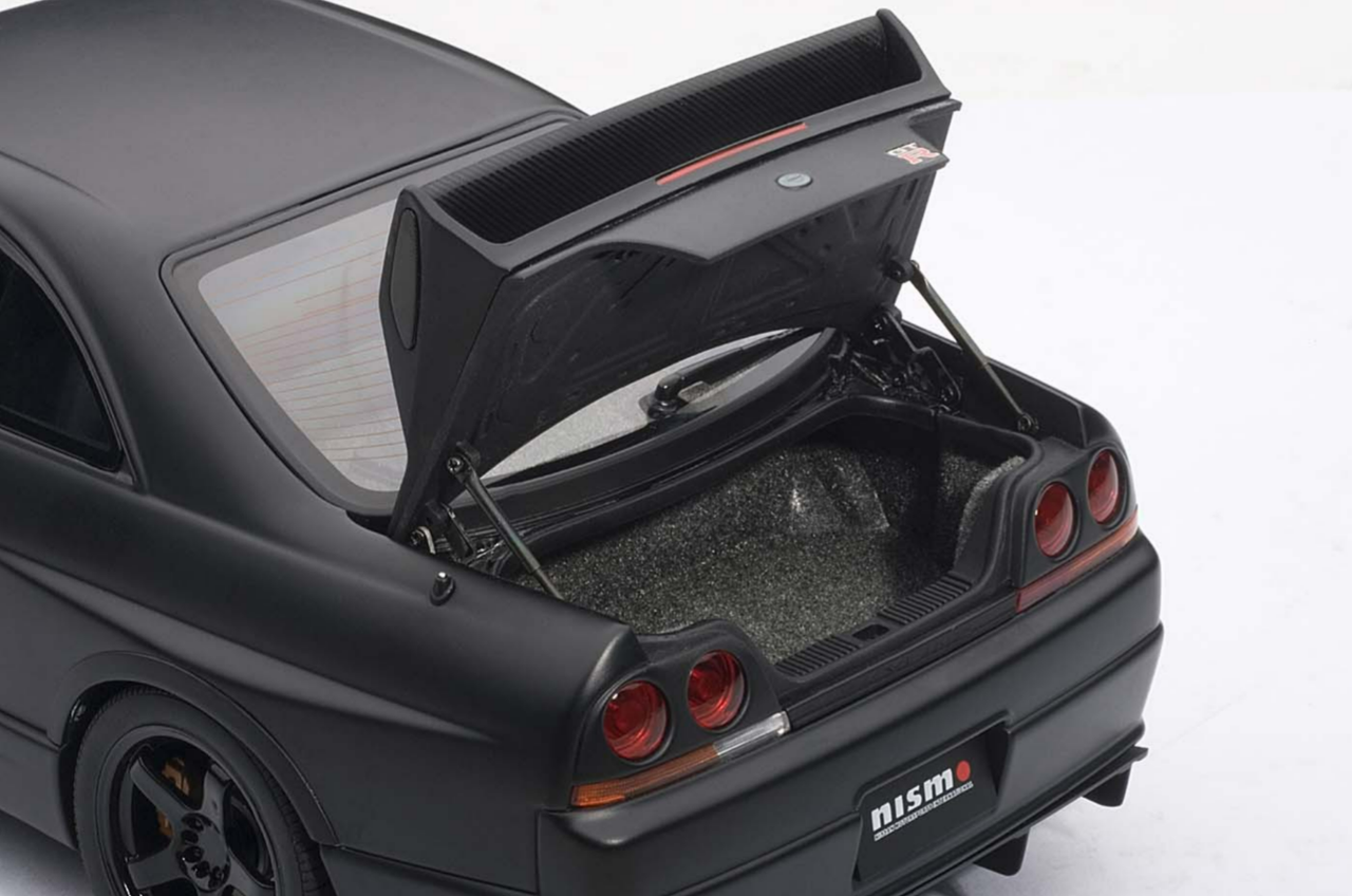 1/18 AUTOart Nissan Skyline GTR GT-R R33 Nismo V-Spec (Matte Black) Car  Model