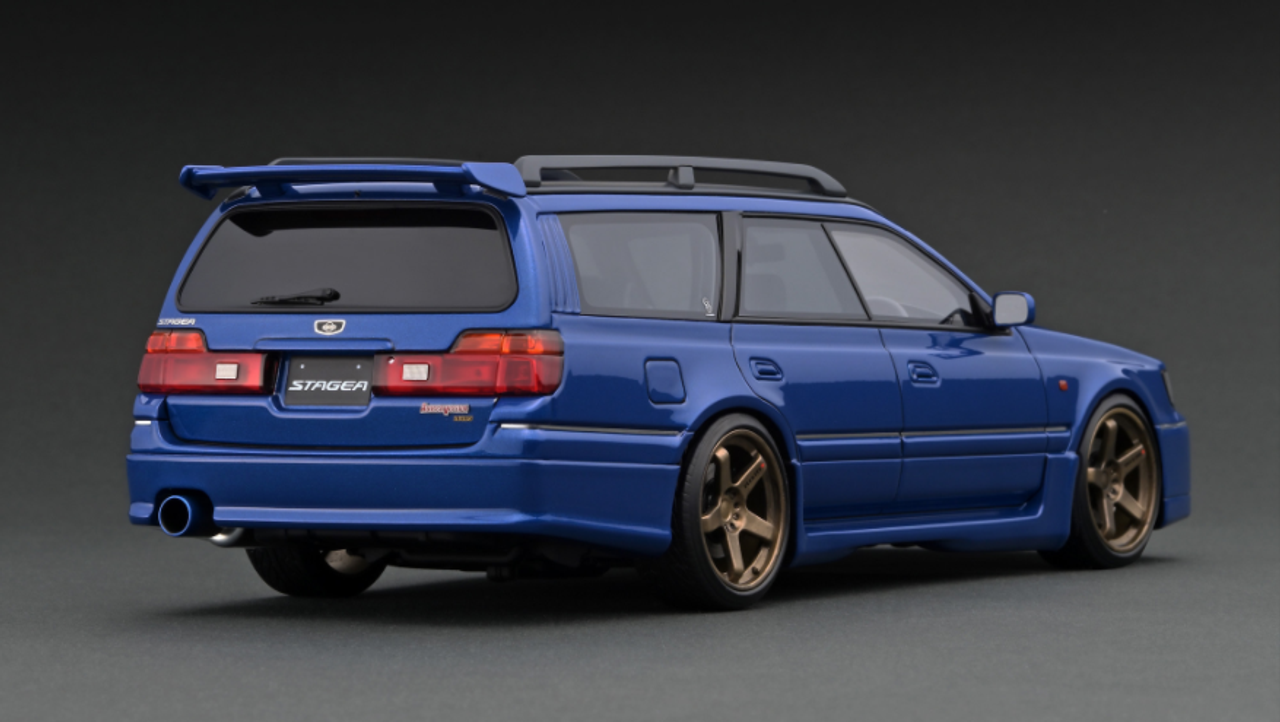 1/18 Ignition Model Nissan STAGEA 260RS (WGNC34) Blue Resin Car Model