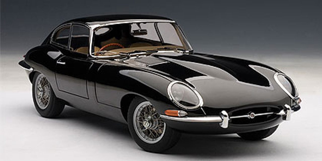 1/18 AUTOart JAGUAR E-TYPE COUPE SERIES I 3.8 (BLACK)(WITH METAL