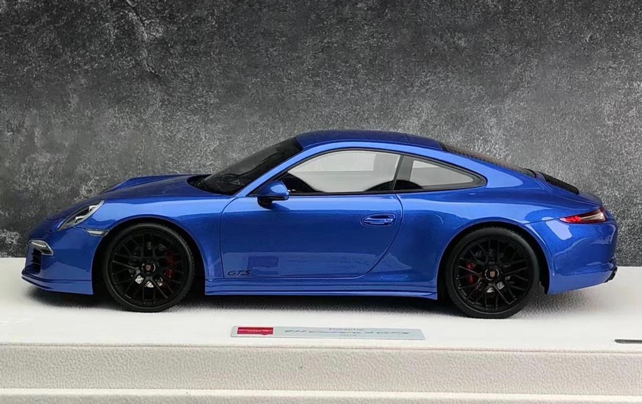 1/18 Makeup 2014 Porsche 911 (991) Carrera 4 GTS (Sapphire Blue Blue Metallic) Resin Car Model