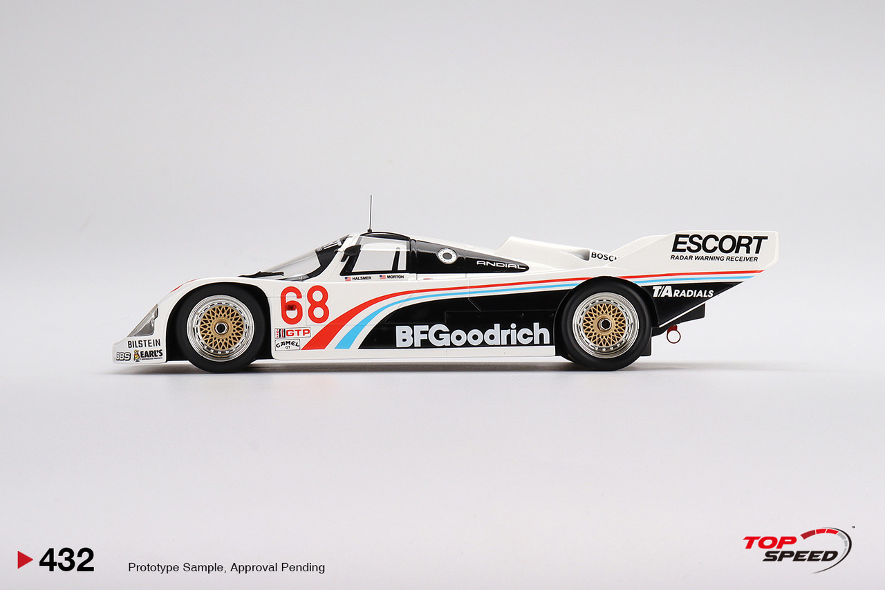 1/18 Top Speed Porsche 962 #68 BFGoodrich 1986 IMSA Road America 500 Miles Resin Car Model