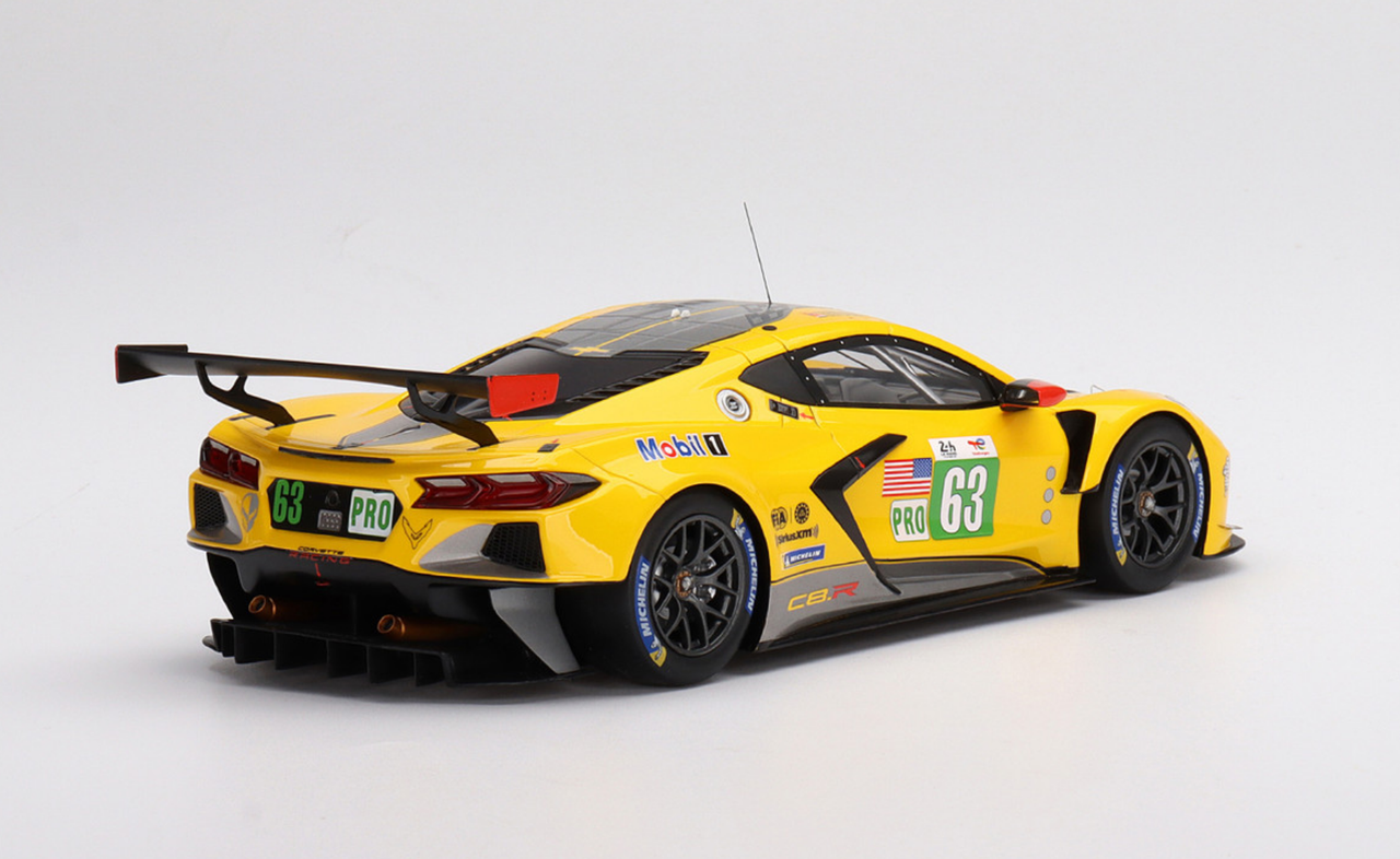 1/18 Top Speed Chevrolet Corvette C8.R #63 Corvette Racing 2022 Le Mans 24 Hrs Resin Car Model