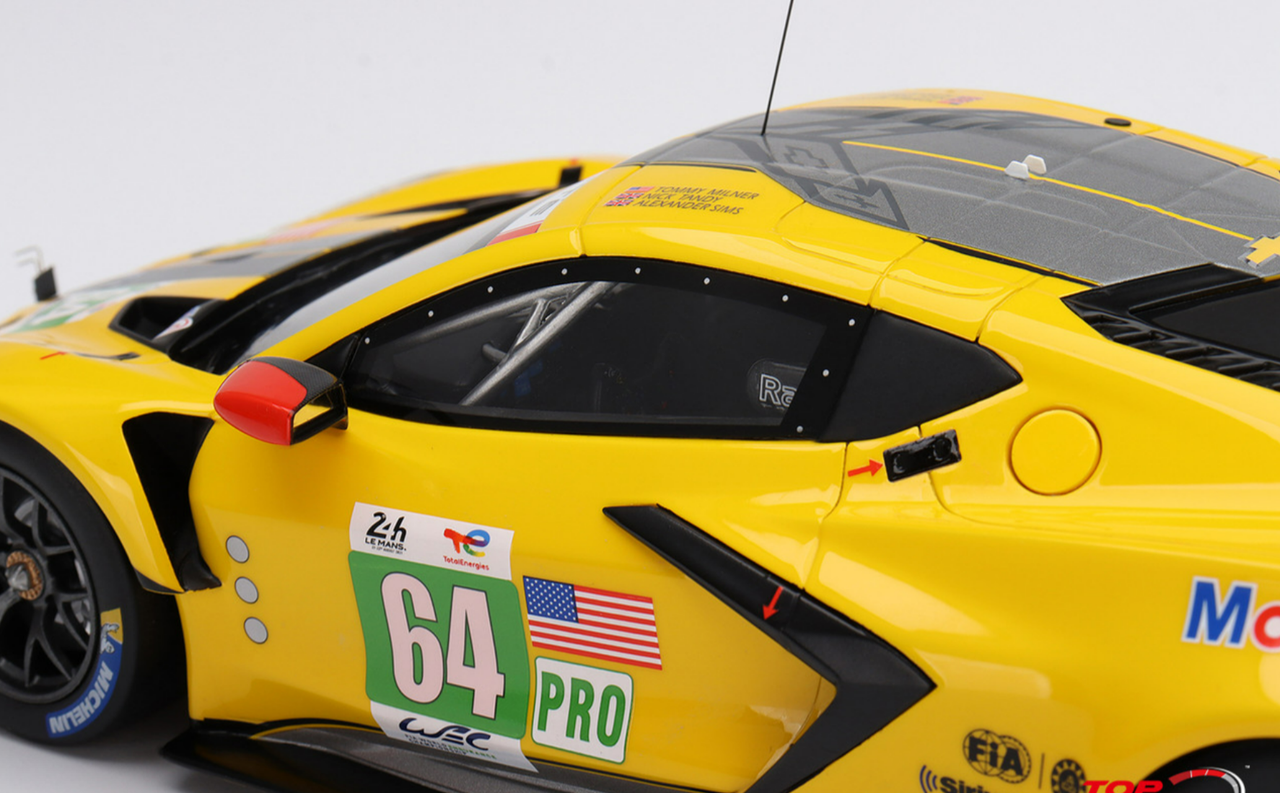 1/18 Top Speed Chevrolet Corvette C8.R #64 Corvette Racing 2022 Le Mans 24 Hrs Resin Car Model