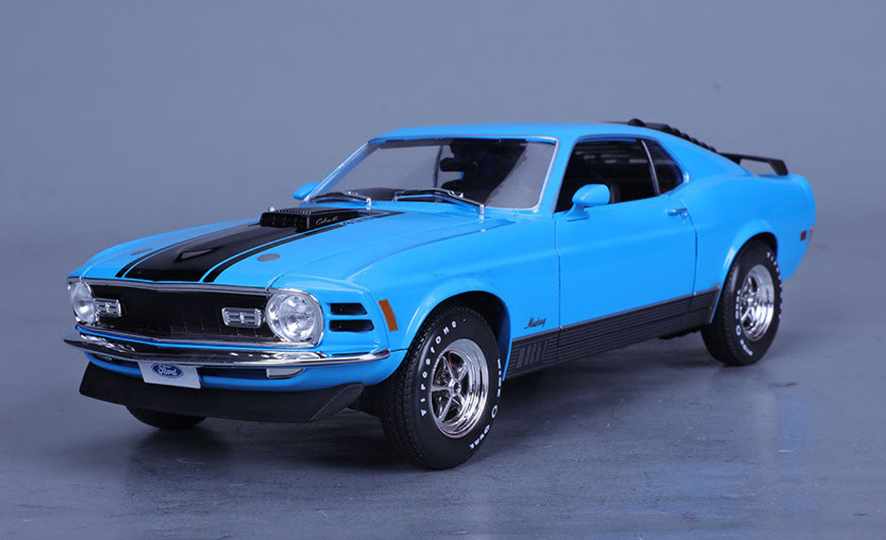 1/18 Maisto 1970 Ford Mustang Mach 1 Mach I (Blue) Diecast Car Model