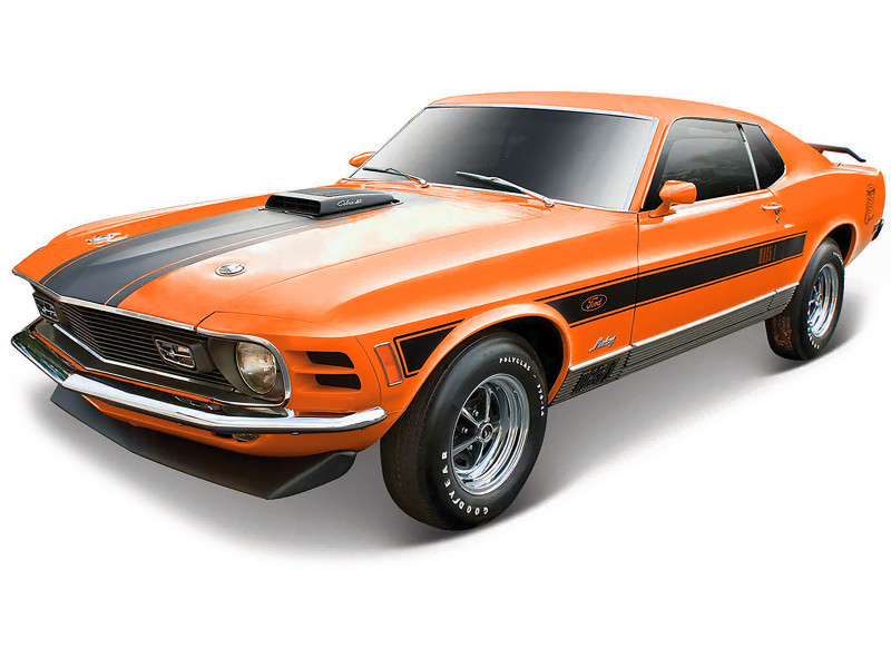1/18 Maisto 1970 Ford Mustang Mach 1 Mach I (Orange) Diecast Car