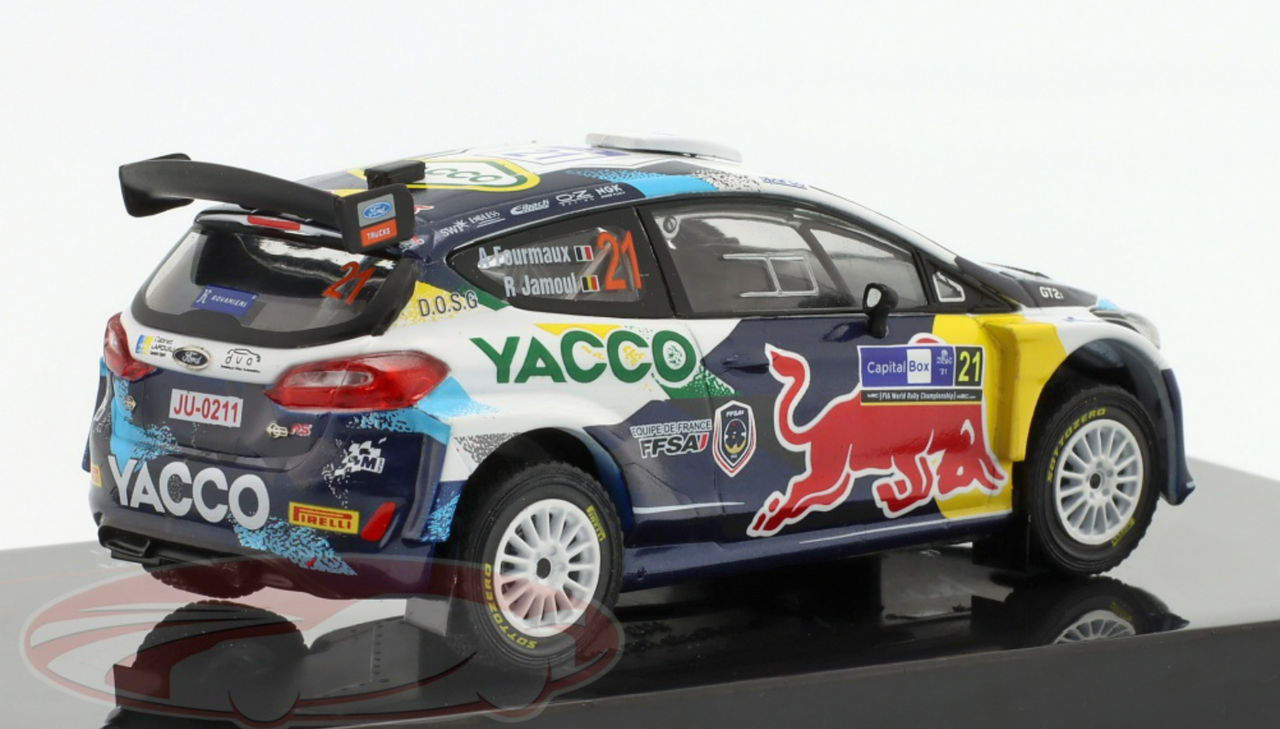 1/43 Ixo 2021 Ford Fiesta R5 Mk II #21 Arctic rally Finnland A. Fourmaux, R. Jamoul Car Model