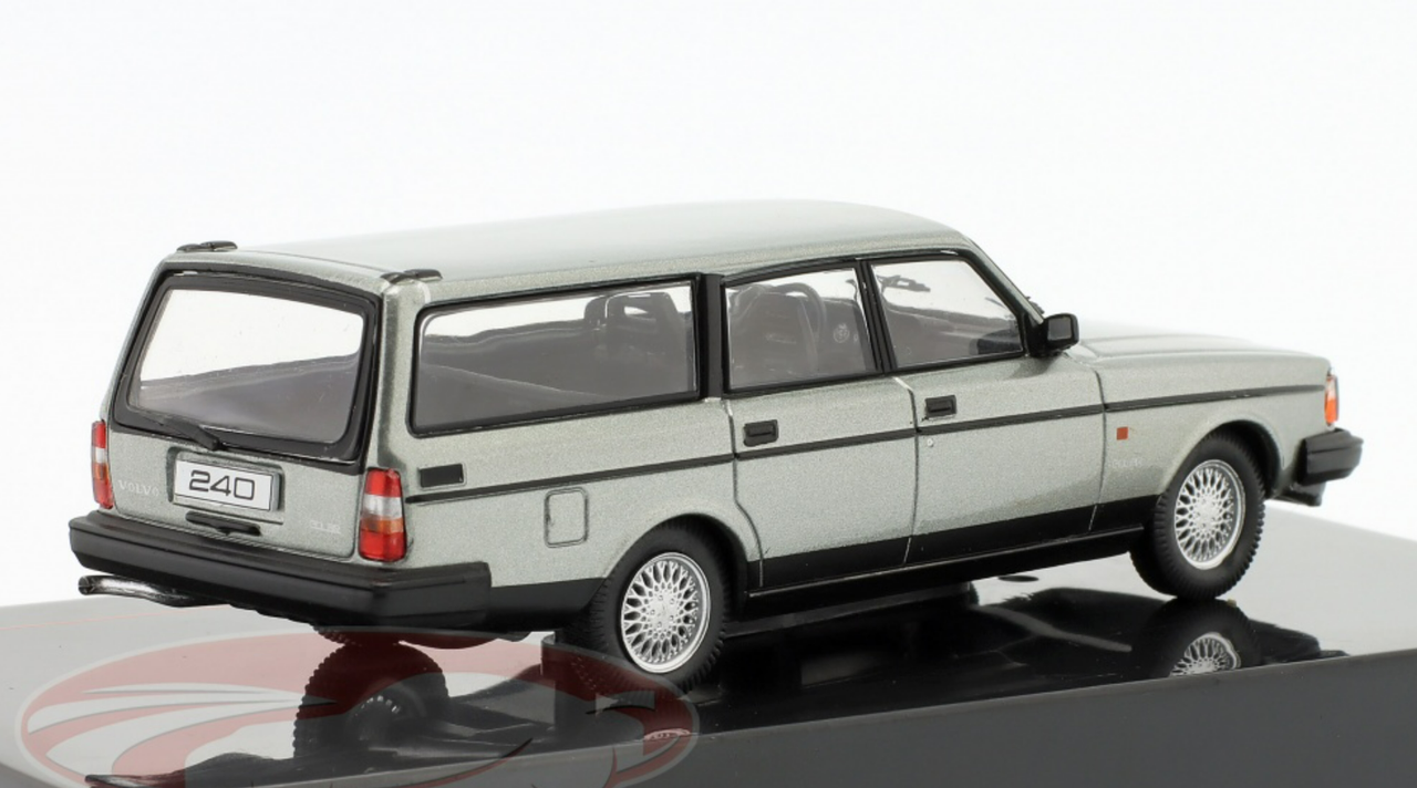 1/43 Ixo 1988 Volvo 240 Polar (Grey Metallic) Car Model
