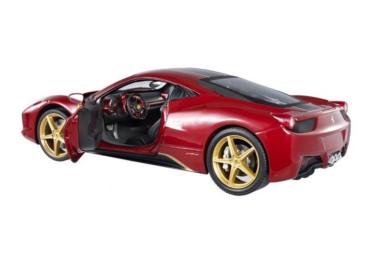 1/18 Hot Wheels Elite Hotwheels Ferrari 458 Italia China Dragon Edition  (Red) Diecast Car Model