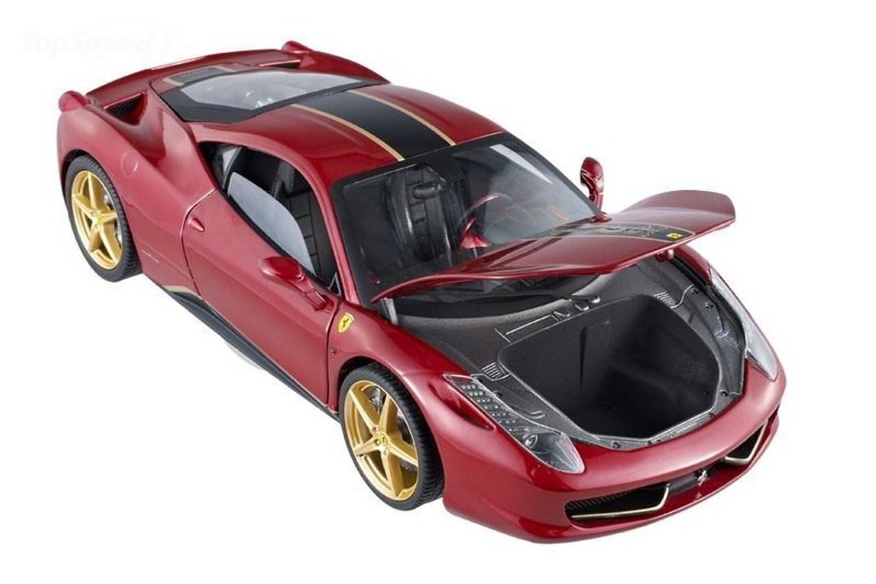 1/18 Hot Wheels Elite Hotwheels Ferrari 458 Italia China Dragon Edition (Red) Diecast Car Model