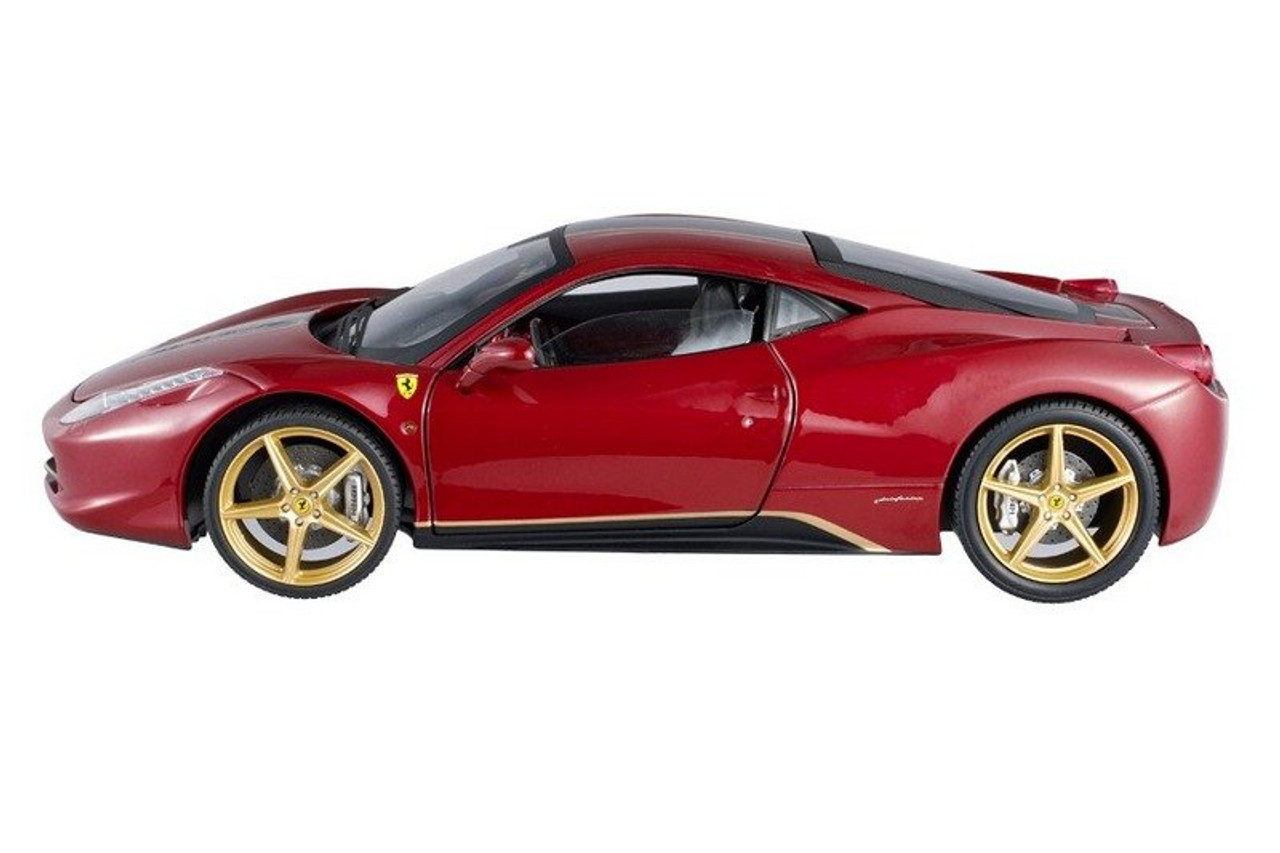 1/18 Hot Wheels Elite Hotwheels Ferrari 458 Italia China Dragon Edition  (Red) Diecast Car Model