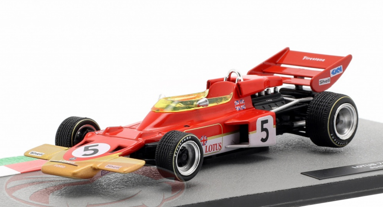 1/43 Altaya 1970 Jochen Rindt Lotus 72C #5 Formula 1 World Champion Car Model