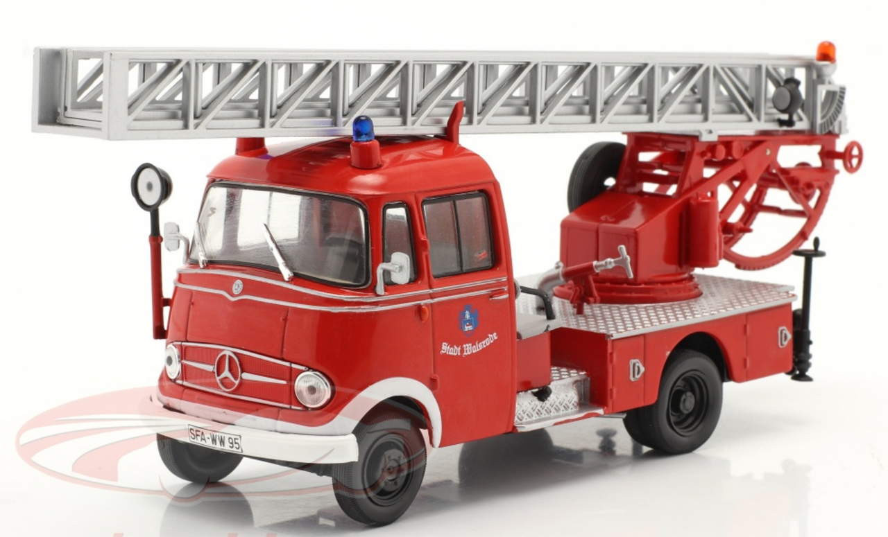 1/43 Altaya Mercedes-Benz L319 fire Department Walsrode with Turntable Ladder Car Model