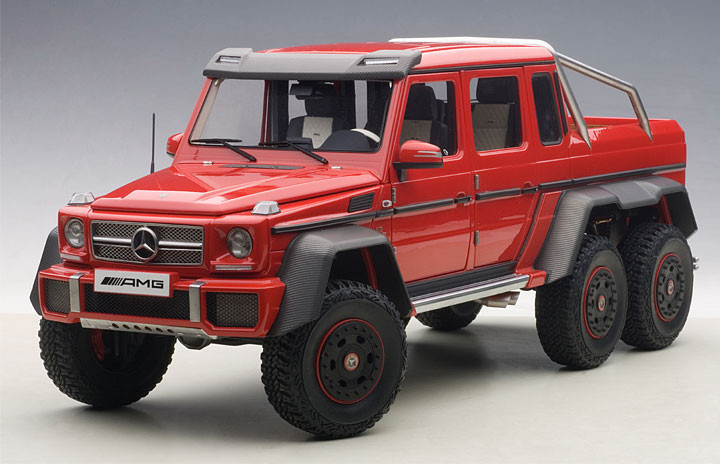 1/18 AUTOart Mercedes-Benz G63 AMG 6x6 (Red) Car Model