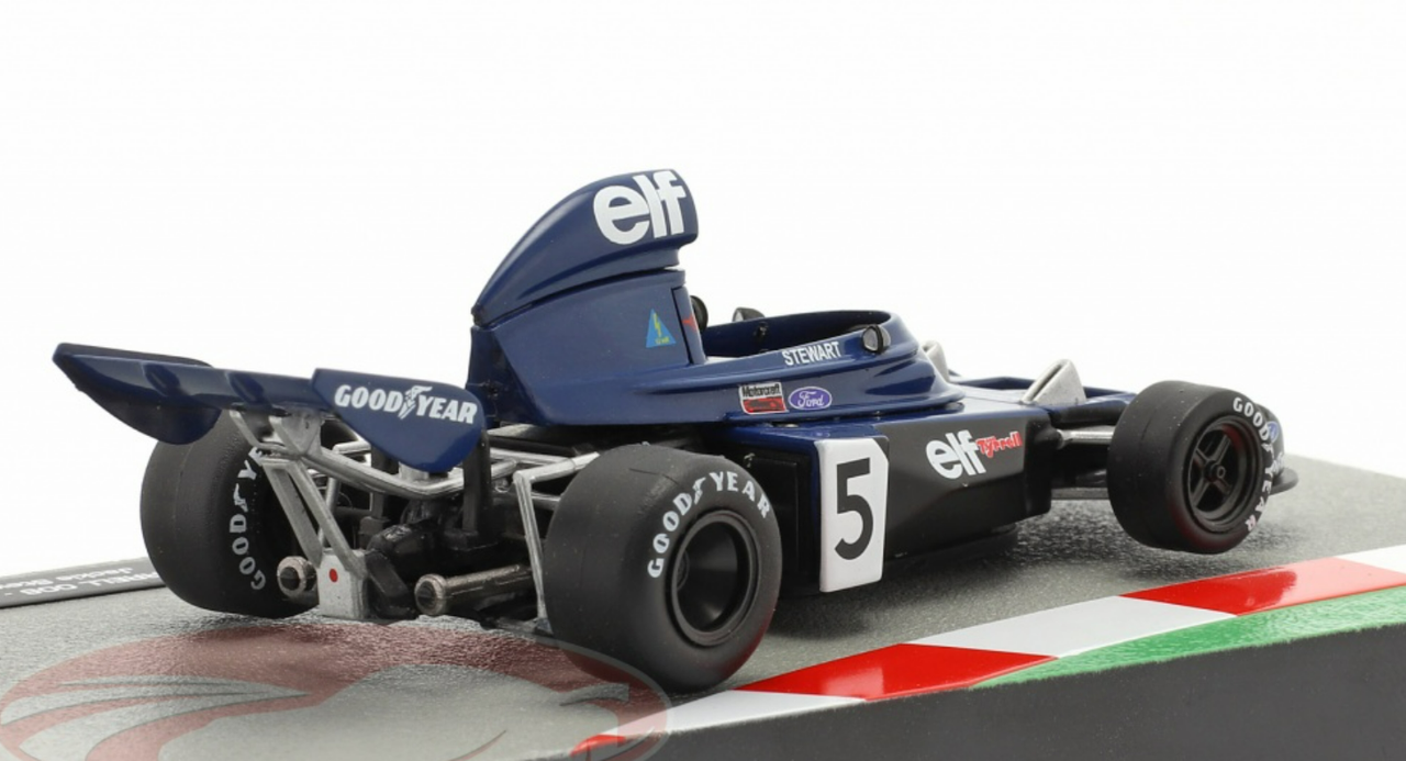 1/43 Altaya 1973 Jackie Stewart Tyrrell 006 #5 Formula 1 World Champion Italian GP Car Model