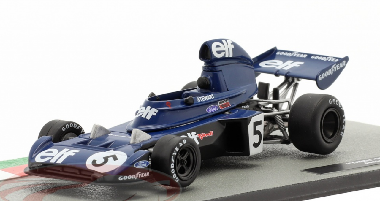 1/43 Altaya 1973 Jackie Stewart Tyrrell 006 #5 Formula 1 World Champion Italian GP Car Model