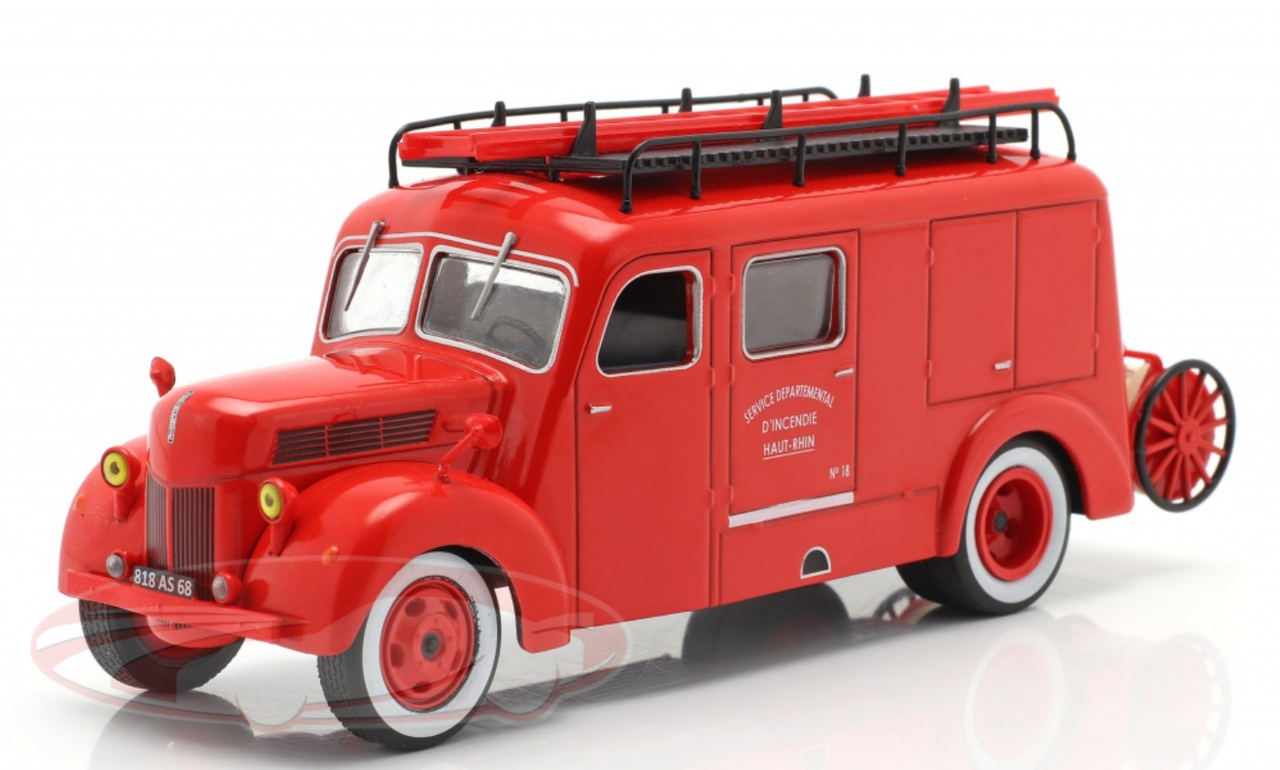 1/43 Altaya Ford F798T Fire Department Haut-Rhin Car Model