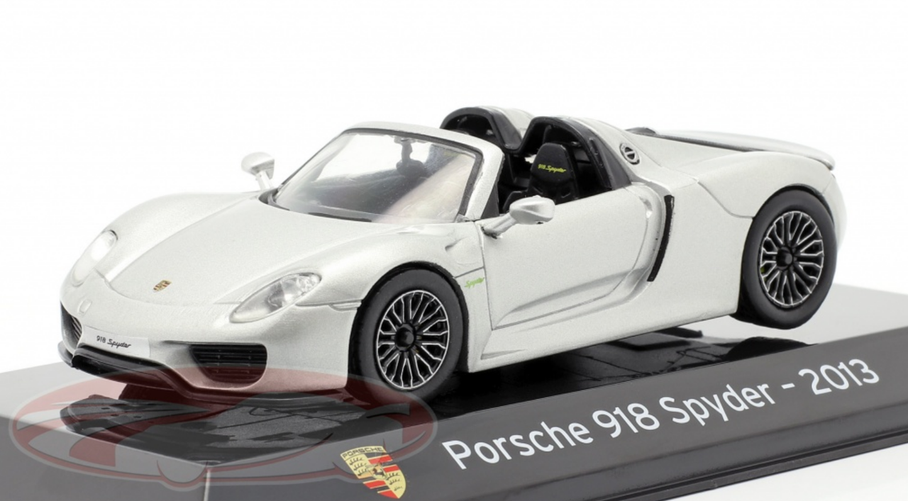 1/43 Altaya 2013 Porsche 918 Spyder (Liquid Silver) Car Model