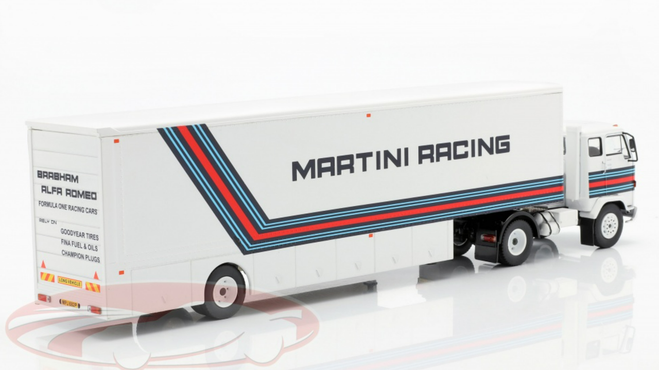 1/43 Ixo Volvo F88 Racing transporter Brabham Martini Racing Formula 1 Car Model