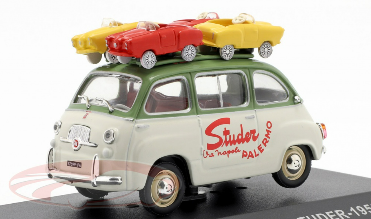 1/43 Altaya 1959 Fiat 600 Multipla Van Studer Car Model