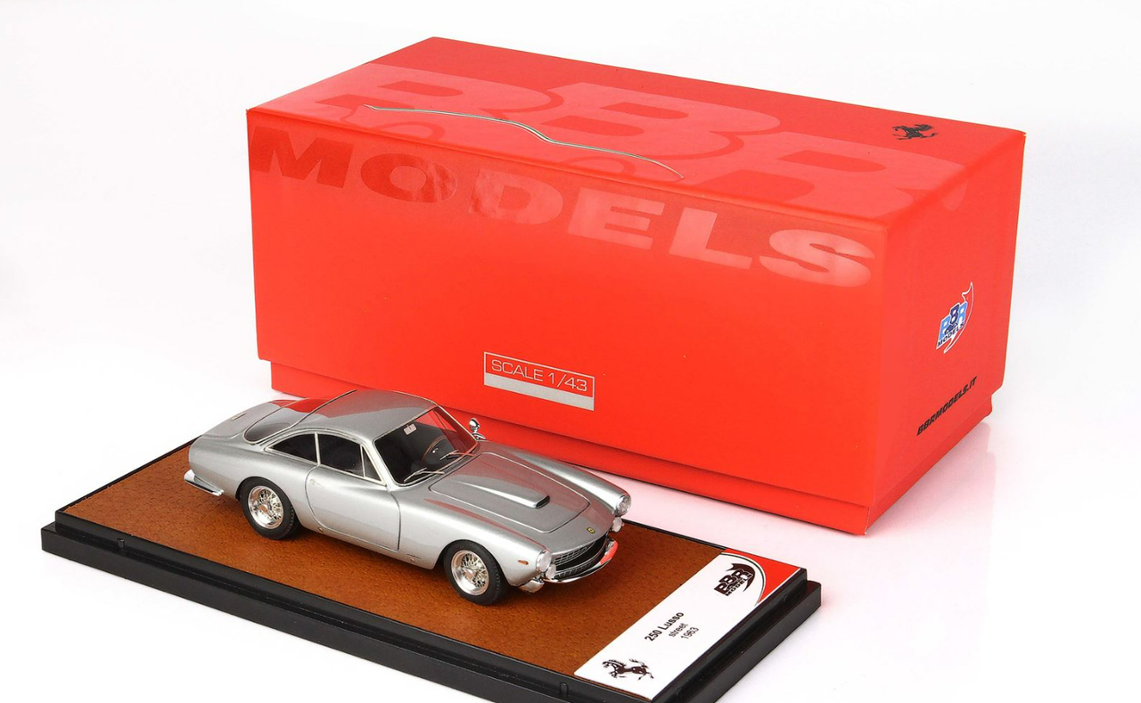 BBR フェラーリ 250 ルッソ ストリート 1963 1/43 BBR 1963 Ferrari 250 Lusso (Metal Silver) Resin Car