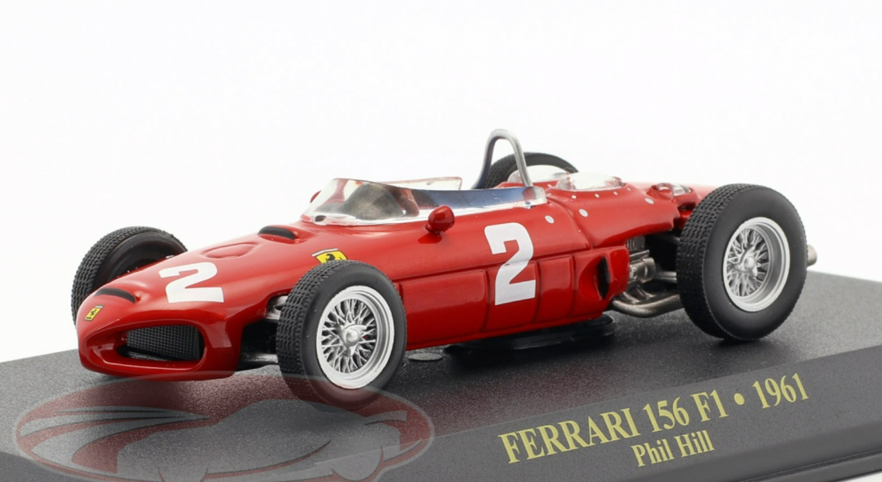 1/43 Altaya 1961 Phil Hill Ferrari 156 #2 World Champion Formula 1 Car Model