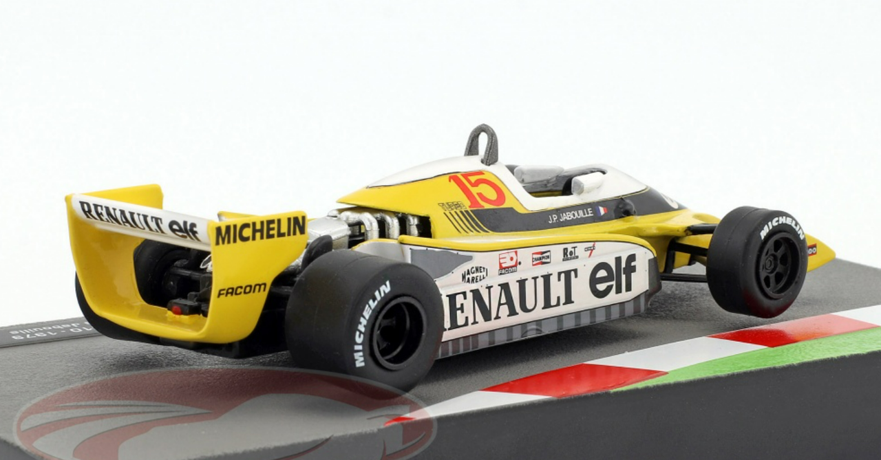 1/43 Altaya 1979 Jean-Pierre Jabouille Renault RS10 #15 Formula 1 Car Model