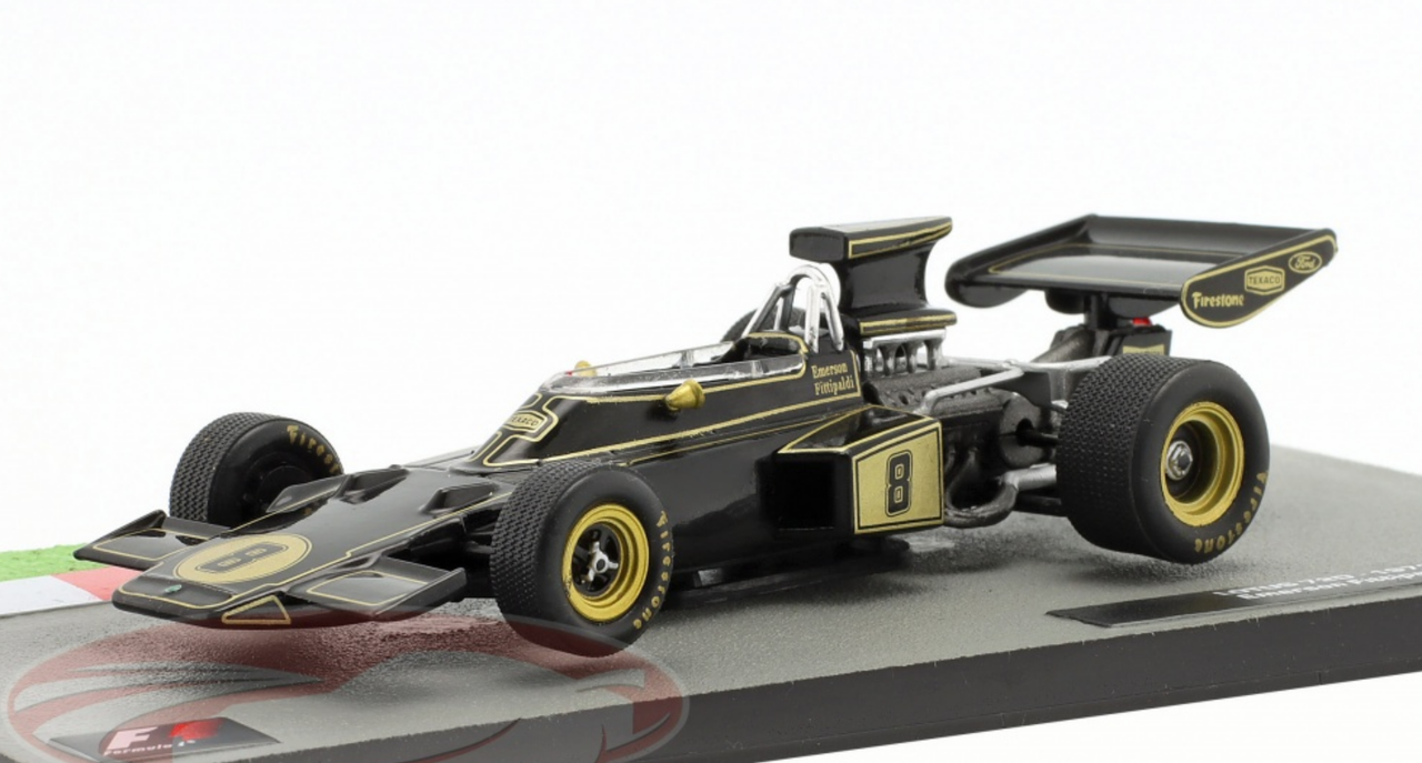 1/43 Altaya 1972 Emerson Fittipaldi Lotus 72D #8 World Champion Formula 1 Car Model