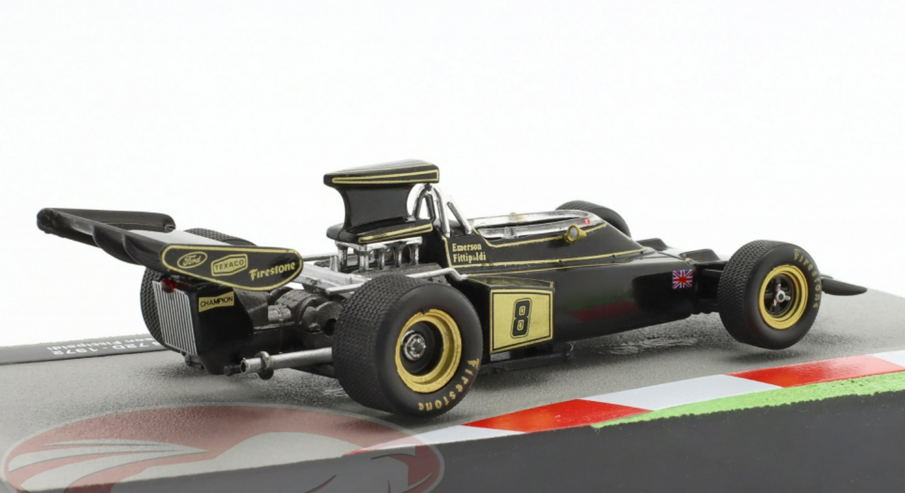 1/43 Altaya 1972 Emerson Fittipaldi Lotus 72D #8 World Champion Formula 1 Car Model