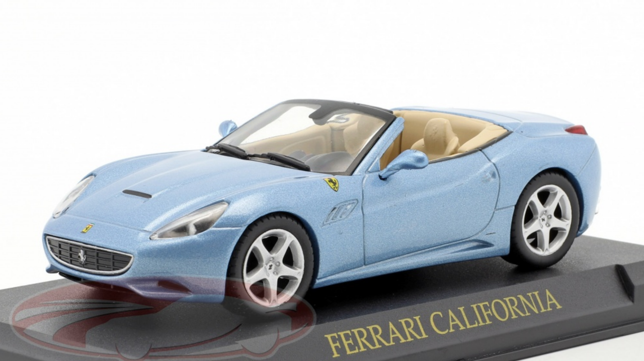 1/43 Altaya 2008 Ferrari California (Light Blue Metallic) Car Model