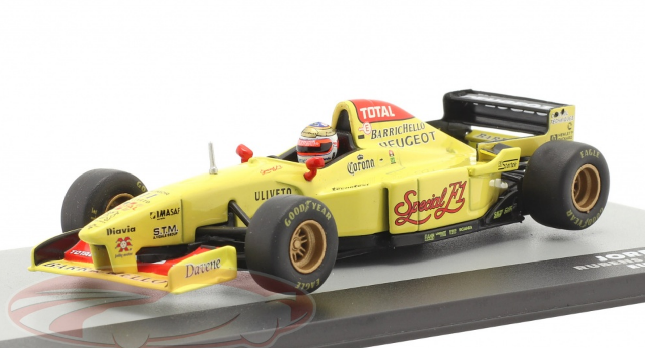 1/43 Altaya 1996 Rubens Barrichello Jordan 196 #11 Europe GP Formula 1 Car Model