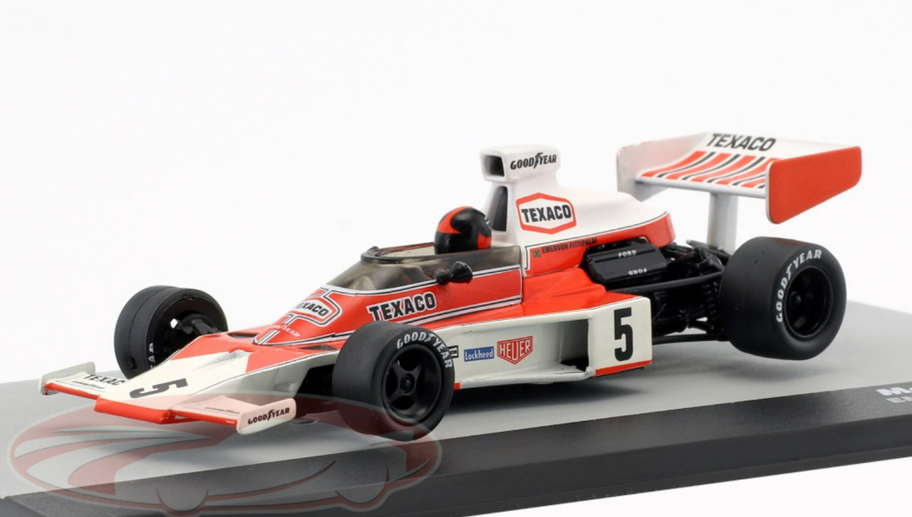 1/43 Altaya 1974 Emerson Fittipaldi McLaren M23 #5 World Champion Spain GP Formula 1 Car Model