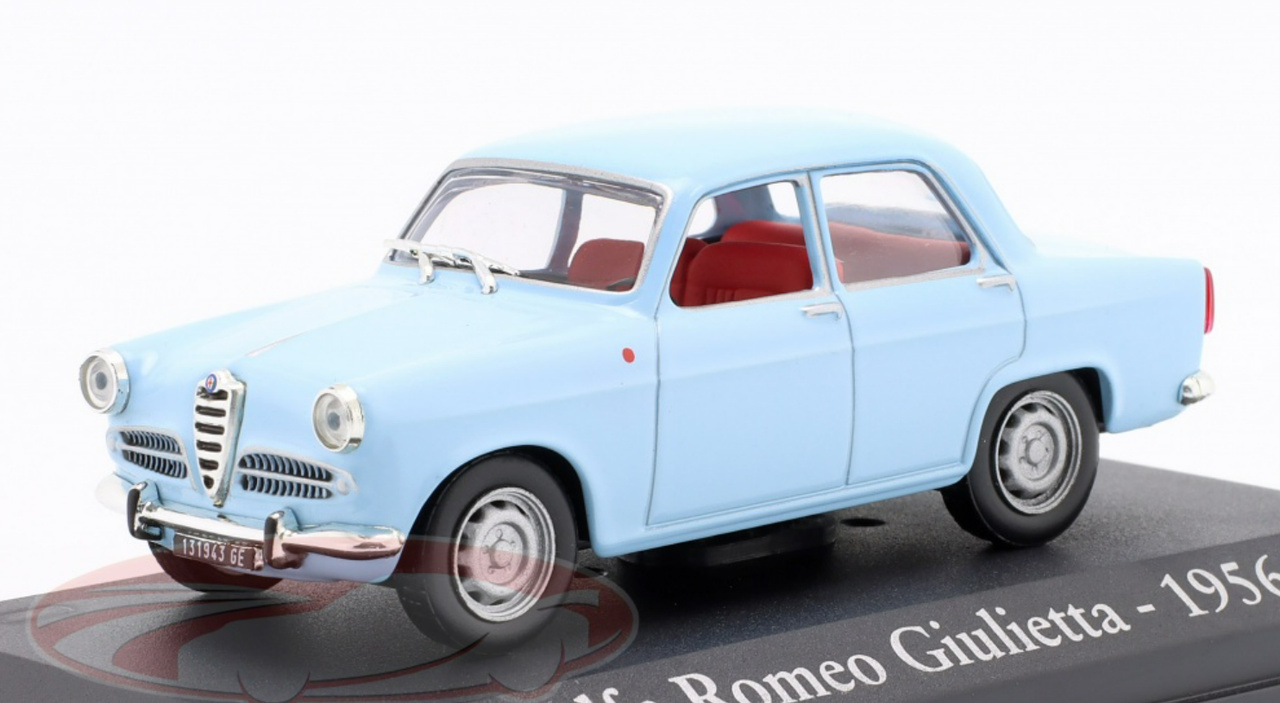 1/43 Altaya 1956 Alfa Romeo Giulietta (Light Blue) Car Model