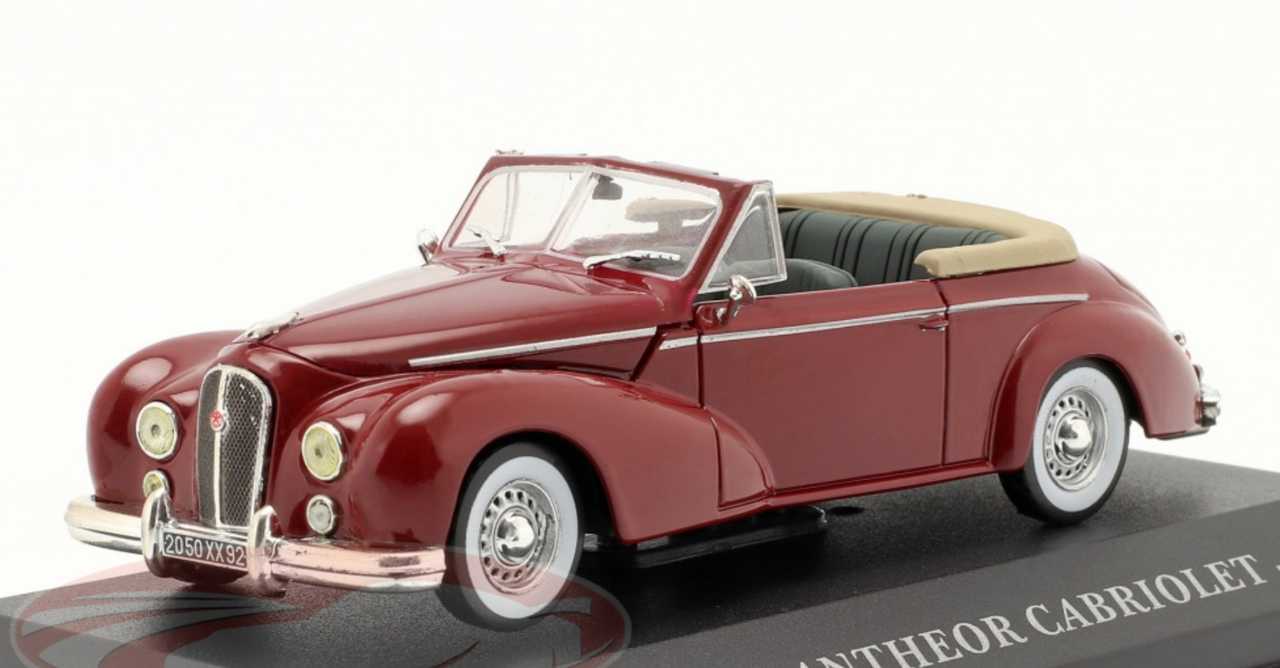 1/43 Altaya 1953 Hotchkiss Antheor Cabriolet (Red) Car Model