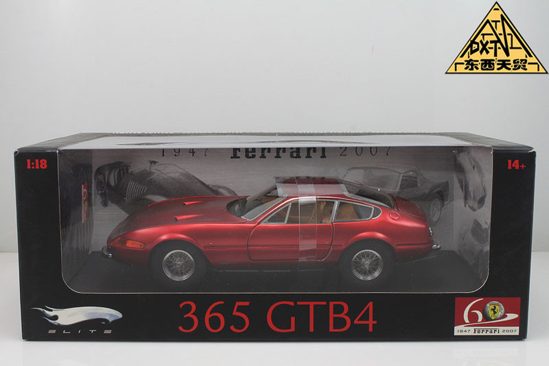 1/18 Hot Wheels Elite Hotwheels Ferrari 365 GTB4 GTB-4 (Red