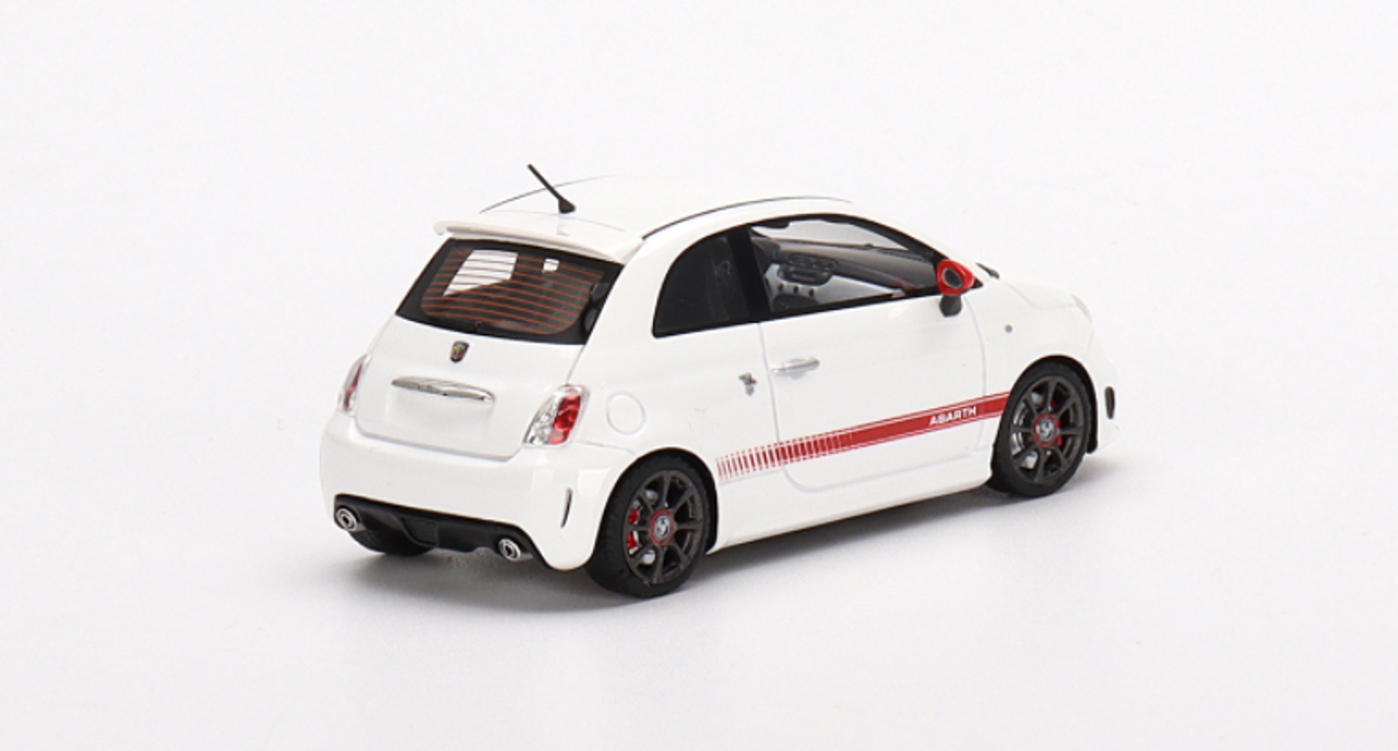 1/43 TSM Model Abarth 595 Gara White Resin Car Model