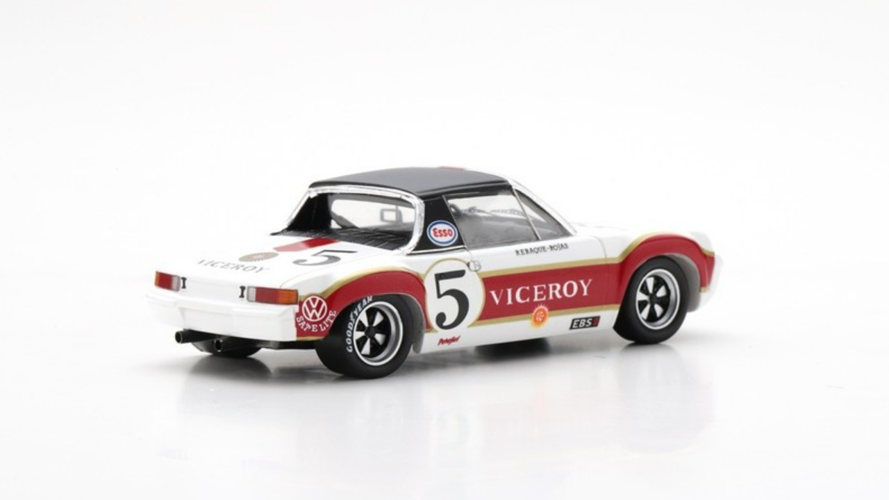 1/43 Spark 1972 Porsche 914/6 GT #5 1000km Mexico Hector Alonso Rebaque, Guillermo Rojas Car Model