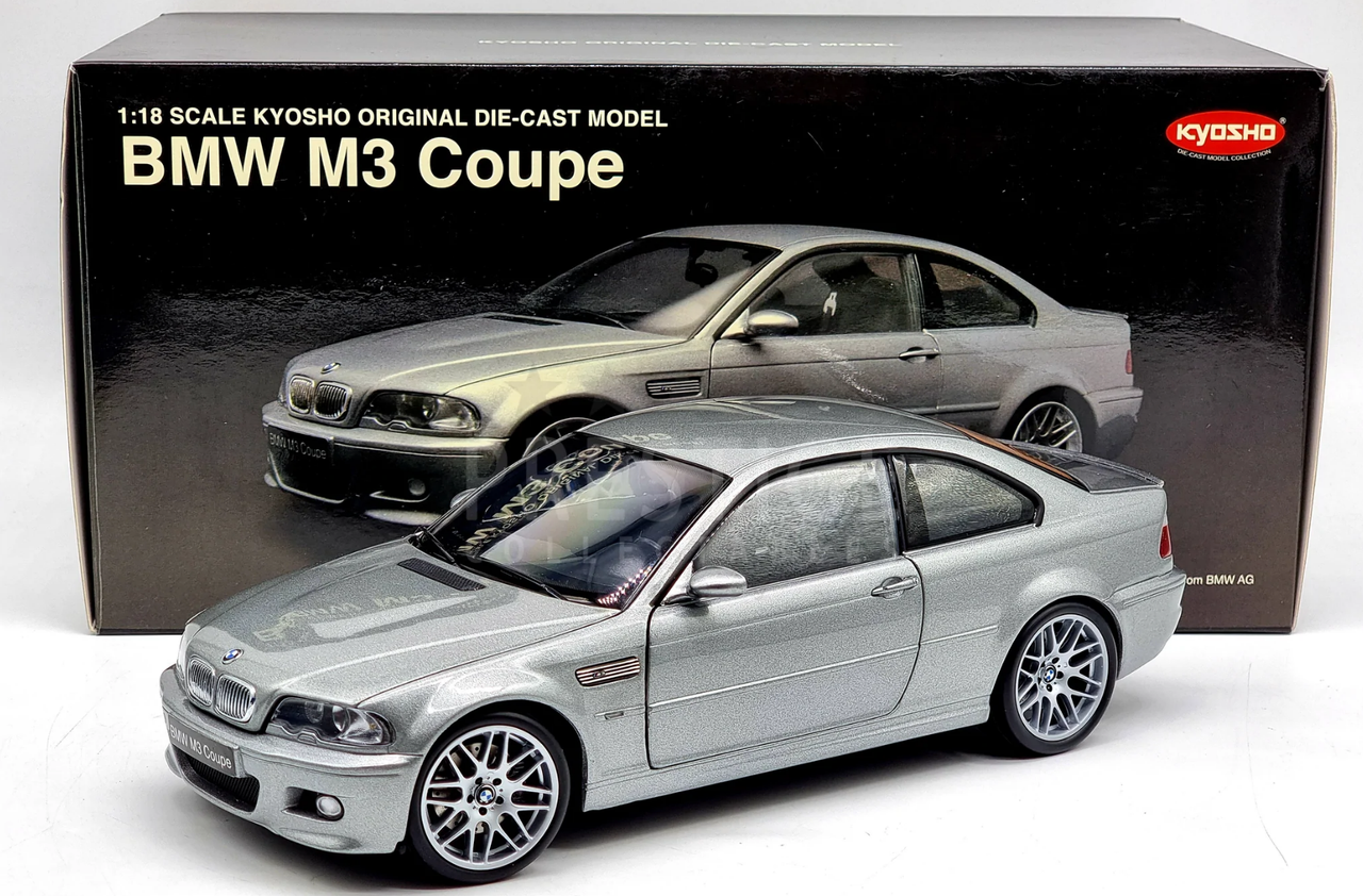 1/18 Kyosho BMW E46 M3 (Silver) Diecast Car Model