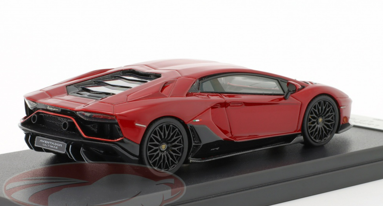 1/43 Looksmart 2021 Lamborghini Aventador LP780-4 Ultimae (Efesto Red) Car Model